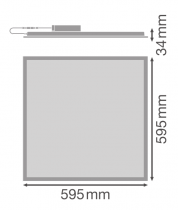 Dalle LED 600x600 UGR<19 33W 4000K (017223)