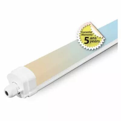 danube cct etanche led 1255 x 58mm 35w cct ip65 ik08 tra connect(x6) (100384)