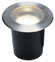 DASAR® 215, encastré de sol extérieur, rond, inox, E27, 11W max, IP67, collerette inox 316 (229200)