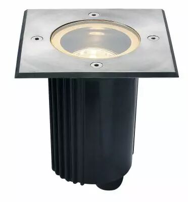 DASAR� 80, encastr� de sol ext�rieur, carr�, inox, GU10/QPAR51, 35W max, IP67, collerette inox 316 (229324)