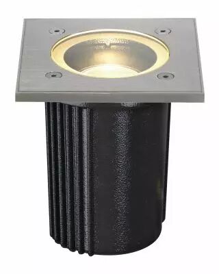 DASAR� EXACT 116, encastr� de sol ext�rieur, carr�, inox bross�, GU10/QPAR51, 35W max, IP67, collerette inox 316 (228434)
