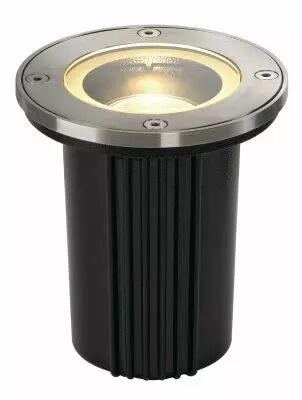 DASAR� EXACT 116, encastr� de sol ext�rieur, rond, inox bross�, GU10/QPAR51, 35W max, IP67, collerette inox 316 (228430)