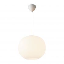 design for the people-suspension - navone 40 - verre - blanc -  e27 (2420103001)