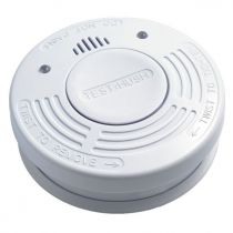 detecteur de fumee 85db diametre 102mm avec pile lithium scellee duree 10 ans (302430)