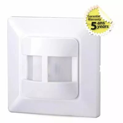 detecteur mural automatique ir 190� 5ans (75497)