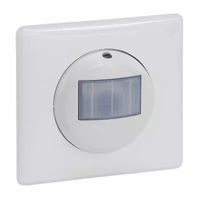 D�tecteur mural de mouvement autonome ECO1 C�liane 2 fils sans Neutre 100W LED - complet avec plaque blanche (048896A)