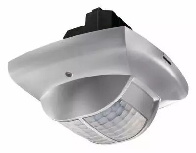 DETECTEUR PRESENCE ENCASTRE PLAFOND 180� SPECIAL COULOIR 2C ALIM 24V ARGENT (2014812)