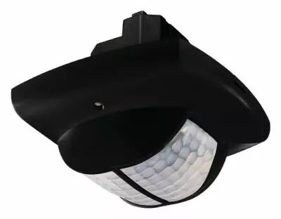 DETECTEUR PRESENCE ENCASTRE PLAFOND 360� SPECIAL COULOIR 2C NOIR (2010806)
