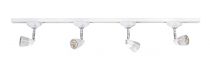 DIAM - Rail 1 all. 029 + 4 spots GU10, blanc, a/lpes LED 6W 3000K 500lm incl (1197)