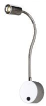 DIO FLEX PLATE, applique intérieure, liseuse, chrome, LED, 1,9W, 3000K, avec interrupteur (146682)