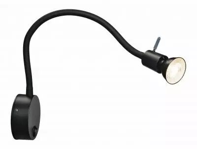 DIO FLEX PLATE, applique int�rieure, liseuse, noir, GU10/QPAR51, 50W max, avec interrupteur (1002608)