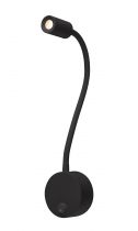 DIO FLEX PLATE, applique intérieure, liseuse, noir, LED, 1,9W, 2700K, avec interrupteur (1002430)