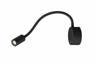 DIO FLEX PLATE, applique int�rieure, liseuse, noir, LED, 1,9W, 3000K, avec interrupteur (1002431)