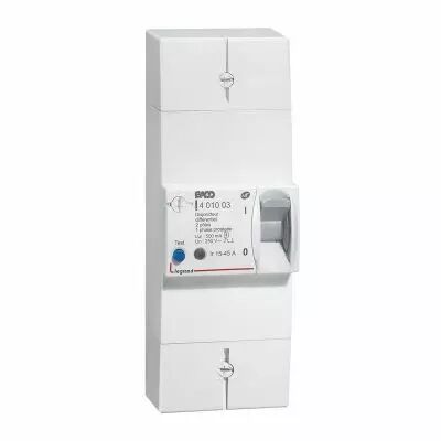 Disj de branchement ERDF - BACO - diff 500 mA - s�lectif - 2P - 45 A