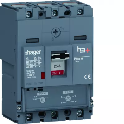 Disj.h3+P160 TM 3x25A 50kA (HMS025DC)