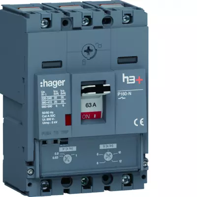 Disj.h3+P160 TM 3x63A 25kA (HHS063DC)