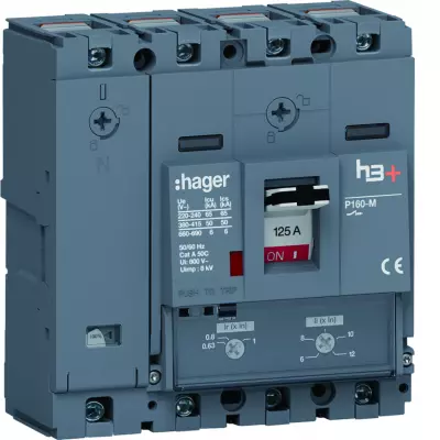 Disj.h3+P160 TM 4x125A 50kA (HMS126DC)