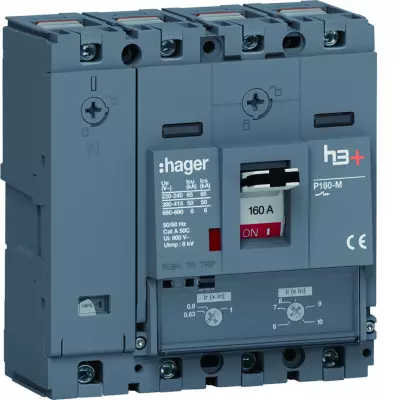 Disj.h3+P160 TM 4x160A 50kA (HMS161DC)