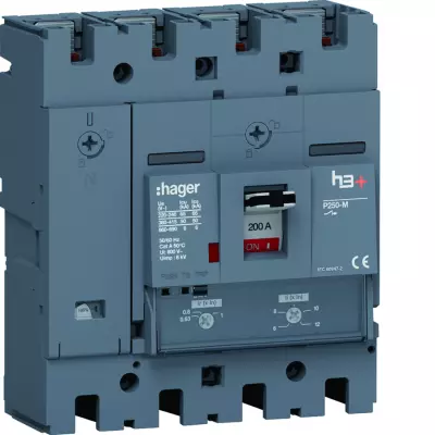 Disj.h3+P250 TM 4x200A 50kA (HMT201DR)
