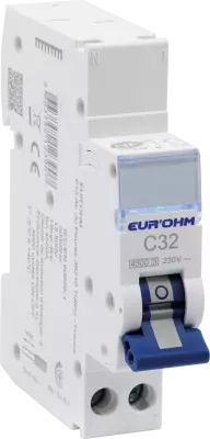 Disjoncteur 1P+N 32A courbe C connexion rapide/vis 4,5kA NF (20322)
