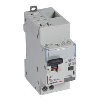 Disjoncteur diff DX³ 4500 - auto/vis -U+N 230V~ 6A - typeAC - 30mA - 6kA -courbe C - 2M (410711)