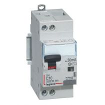 Disjoncteur diff DX³ 4500 - vis/vis -U+N 230V~ 10A - typeAC - 30mA - 6kA -courbe C - 2M (410704)