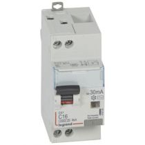 Disjoncteur diff DX³ 4500 - vis/vis -U+N 230V~ 16A - typeAC - 30mA - 6kA -courbe C - 2M (410705)