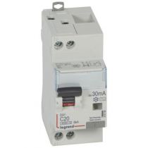 Disjoncteur diff DX³ 4500 - vis/vis -U+N 230V~ 20A - typeAC - 30mA - 6kA -courbe C - 2M (410706)