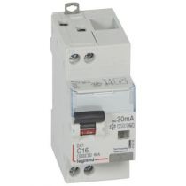 Disjoncteur diff DX³ 4500 -vis/vis- U+N 230V~ 16A- typeHpi- 30mA- 6kA -courbe C - 2M (410753)