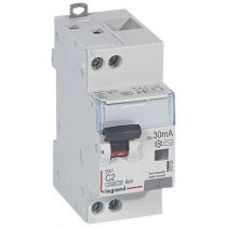 Disjoncteur diff DX³ 4500 -vis/vis -U+N 230V~ 2A - typeAC - 30mA - 6kA -courbe C - 2M (410702)