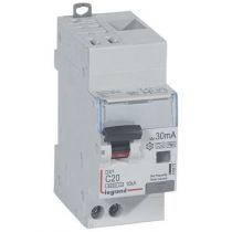 Disjoncteur diff DX³ 6000 -auto/vis-U+N 230V~-20A -typeHpi- 30mA-10kA-courbe C - 2M (410872)