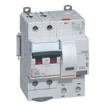 Disjoncteur diff DX³ 6000 -vis/auto-2P 230/400V~-20A-typeAC-30mA-10kA-courbe C - 4M (411165)