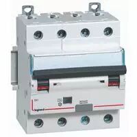 Disjoncteur diff DX� 6000 -vis/vis- 4P 400V~20A - type Hpi - 30mA -10kA- courbe C - 4 M (411245)