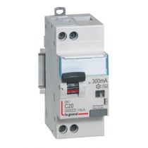 Disjoncteur diff DX³ 6000 -vis/vis- U+N 230V~- 20A - type Hpi 300mA-10 kA courbe C - 2M (410884)