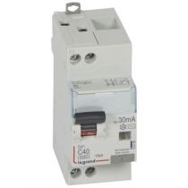 Disjoncteur diff DX³ 6000 -vis/vis-U+N 230V~- 40 A - type AC 30 mA-10 kA courbe C - 2M (410789)