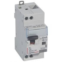 Disjoncteur diff DX³ 6000 -vis/vis-U+N 230V~- 6 A - type AC 30 mA-10 kA courbe C - 2M (410783)