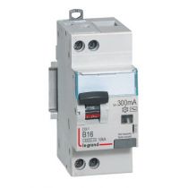 Disjoncteur diff DX³ 6000 10 kA - U+N 230V~- type AC 300mA - 16 A courbe B - 2 modules (410899)