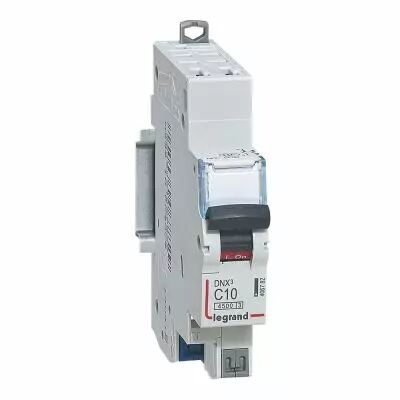 Disjoncteur DNX� 4500 - auto/auto - U+N 230V~ 10A - 4,5kA - courbe C - 1 mod (406782)