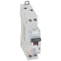 Disjoncteur DNX³ 4500 - vis/vis - U+N 230V~ 25A - 4,5kA - courbe D - 1 mod (406804)