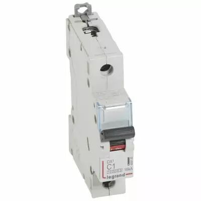 Disjoncteur DX� 10000-vis/vis-1P-230/400V~-1A-16kA-courbe C - 1M (409125)