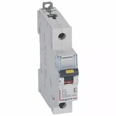 Disjoncteur DX� 10000-vis/vis-1P-230/400V~-2A-16kA-courbe C - 1M (409126)