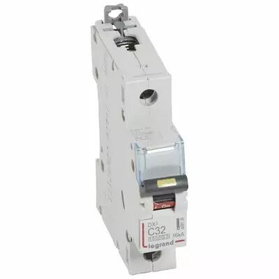 Disjoncteur DX� 10000-vis/vis-1P-230/400V~-32A-16kA-courbe C - 1M (409136)