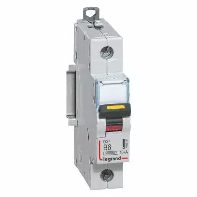 Disjoncteur DX� 10000-vis/vis-1P-230/400V~-6A-16kA-courbe B -1M (408884)