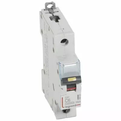 Disjoncteur DX� 10000-vis/vis-1P-230/400V~-6A-16kA-courbe C - 1M (409129)