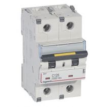 Disjoncteur DX³ 10000-vis/vis-2P-230/400V~-125A-16kA-courbe C - 3M (409230)