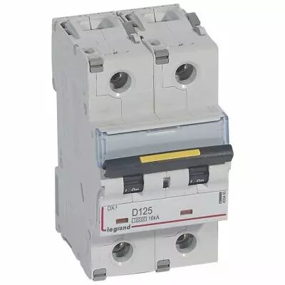 Disjoncteur DX� 10000-vis/vis-2P-230/400V~-125A-16kA-courbe D - 3M (409460)