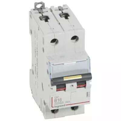Disjoncteur DX� 10000-vis/vis-2P-230/400V~-16A-16kA-courbe B - 2M (408959)