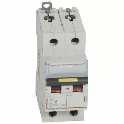 Disjoncteur DX� 10000-vis/vis-2P-230/400V~-16A-16kA-courbe C - 2M (409221)