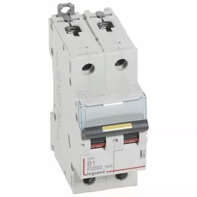 Disjoncteur DX� 10000-vis/vis-2P-230/400V~-1A-16kA-courbe B - 2M (408952)