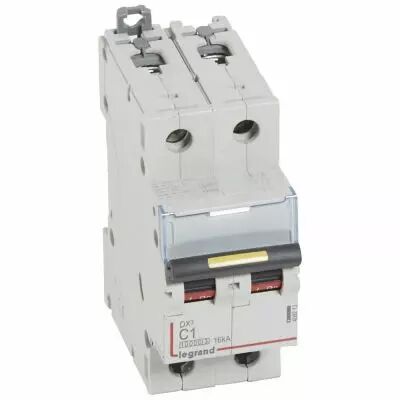 Disjoncteur DX� 10000-vis/vis-2P-230/400V~-1A-16kA-courbe C - 2M (409213)